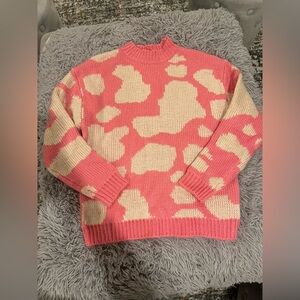 PLT Cow print sweat shirt